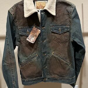Lucky Brand Men's Two-Tone Denim Jacket
